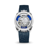 Delugs Navy Curved CTS Rubber Strap for MB&F MAD1 Rubber Watch Strap