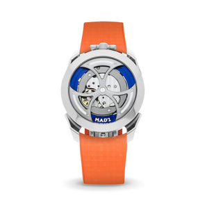 Orange Curved CTS Rubber Strap for MB&F MAD1