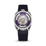 Delugs Purple Curved CTS Rubber Strap for MB&F MAD1 Rubber Watch Strap