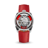 Delugs Red Chevre Strap for MB&F MAD1 Handcrafted Leather Watch Strap