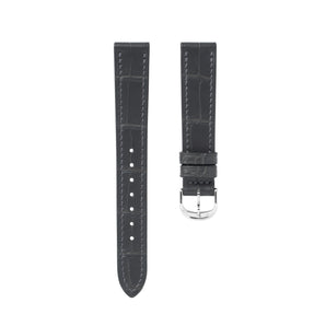 Matte Grey Storm Alligator Slim Strap for The Petite Collection