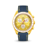 Delugs Mission to the Sun "Blue Tang" Strap Handcrafted Leather Watch Strap