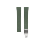 Delugs Olive Green Mosaic CTS Rubber Strap Rubber Watch Strap
