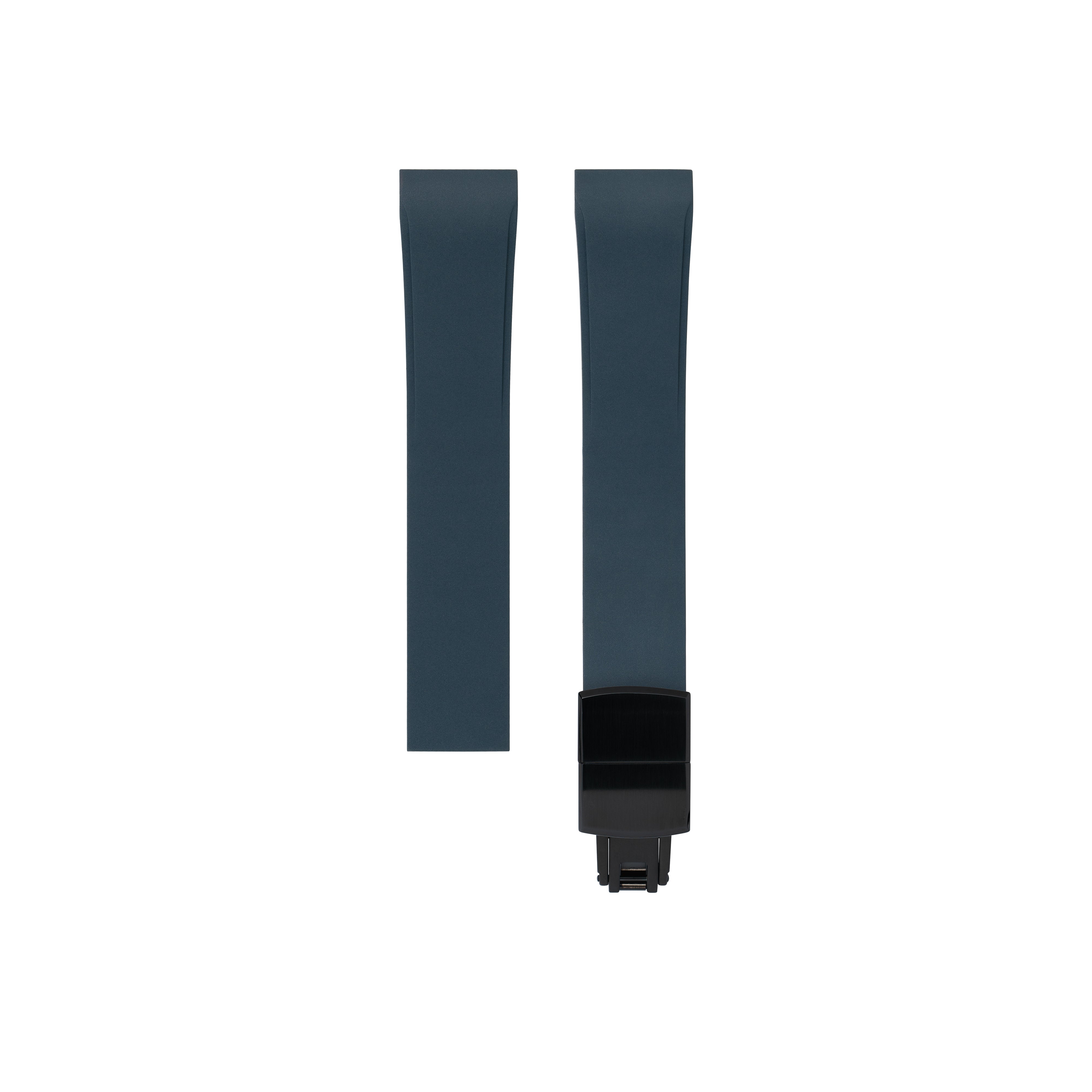 Navy CTS Rubber Strap for Cartier Santos de Cartier - Rubber Watch