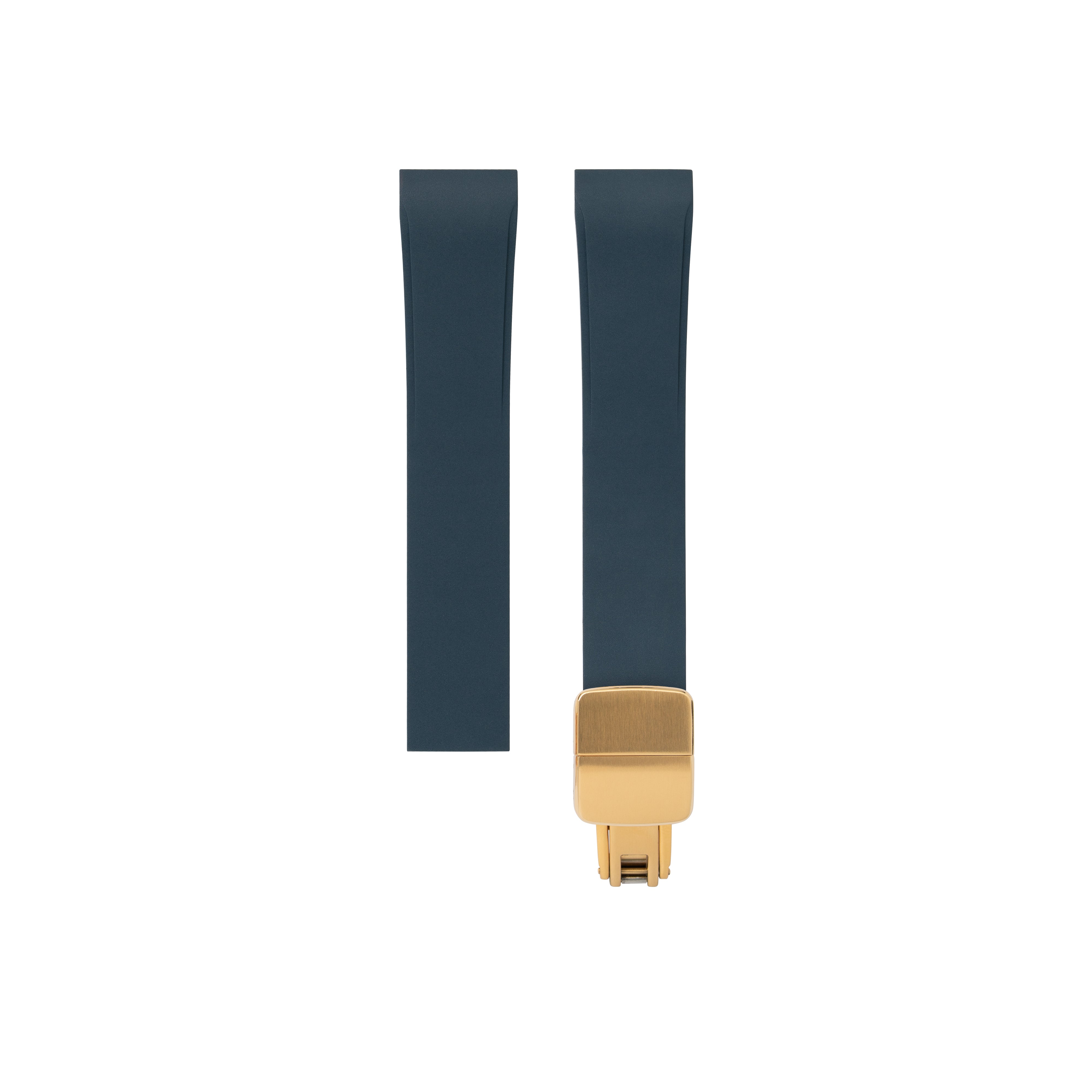 Navy CTS Rubber Strap for Cartier Santos de Cartier - Rubber Watch