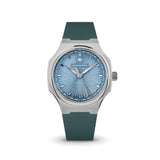 Delugs Emerald Green Sailcloth CTS Rubber Strap for Atelier Wen Perception Rubber Watch Strap