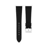 Delugs Black Nubuck Slim Strap Handcrafted Leather Watch Strap