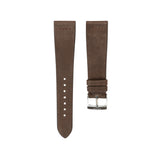 Delugs Overstock: Dark Brown Nubuck Row-Stitch Strap Handcrafted Leather Watch Strap
