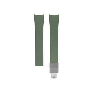 Olive Green Curved Rubber CTS Strap