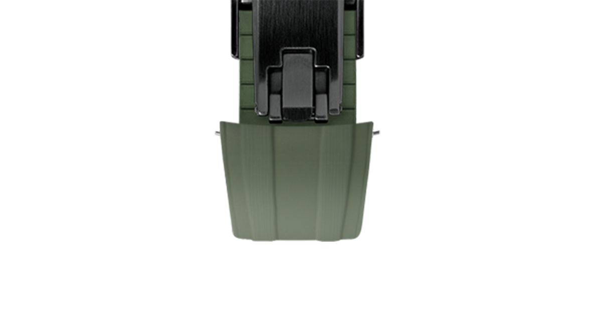 Overstock: Olive Green CTS Rubber Strap for Omega Speedmaster