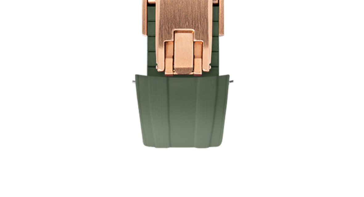 Overstock: Olive Green CTS Rubber Strap for Omega Speedmaster