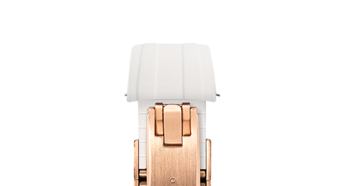 White CTS Rubber Strap for Omega Speedmaster & Swatch MoonSwatch