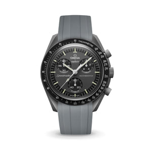 Grey CTS Rubber Strap for Omega Speedmaster & Swatch MoonSwatch