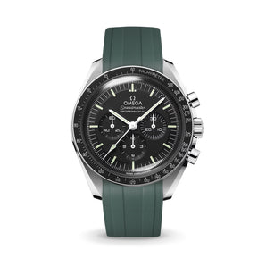 Emerald Green CTS Rubber Strap for Omega Speedmaster