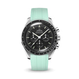 Delugs Overstock: Mint Green CTS Rubber Strap for Omega Speedmaster Rubber Watch Strap