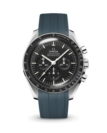Navy CTS Rubber Strap for Omega Speedmaster & Swatch MoonSwatch