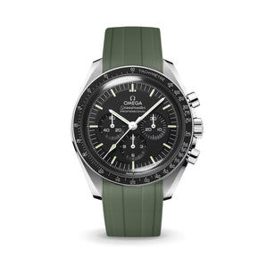 Olive Green CTS Rubber Strap for Omega Speedmaster