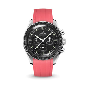 Pink CTS Rubber Strap for Omega Speedmaster