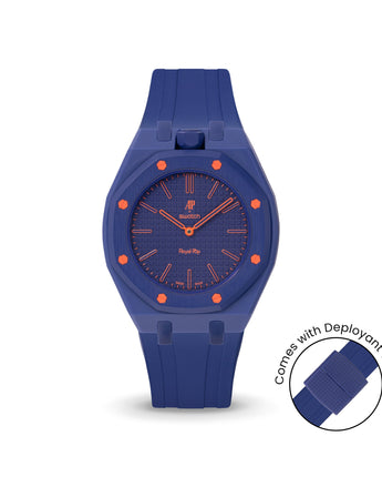 Swatch x AP Royal Pop Indigo Blue case-strap by Delugs