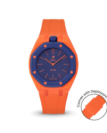 Swatch x AP Royal Pop Orange case-strap by Delugs
