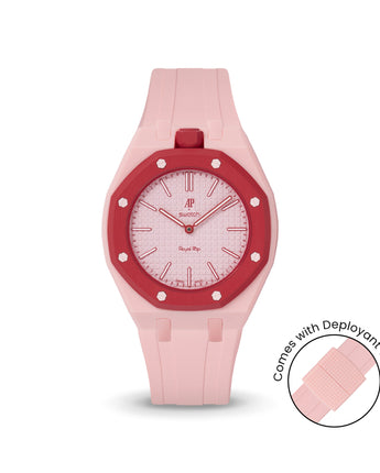 Swatch x AP Royal Pop Sakura Pink case-strap by Delugs