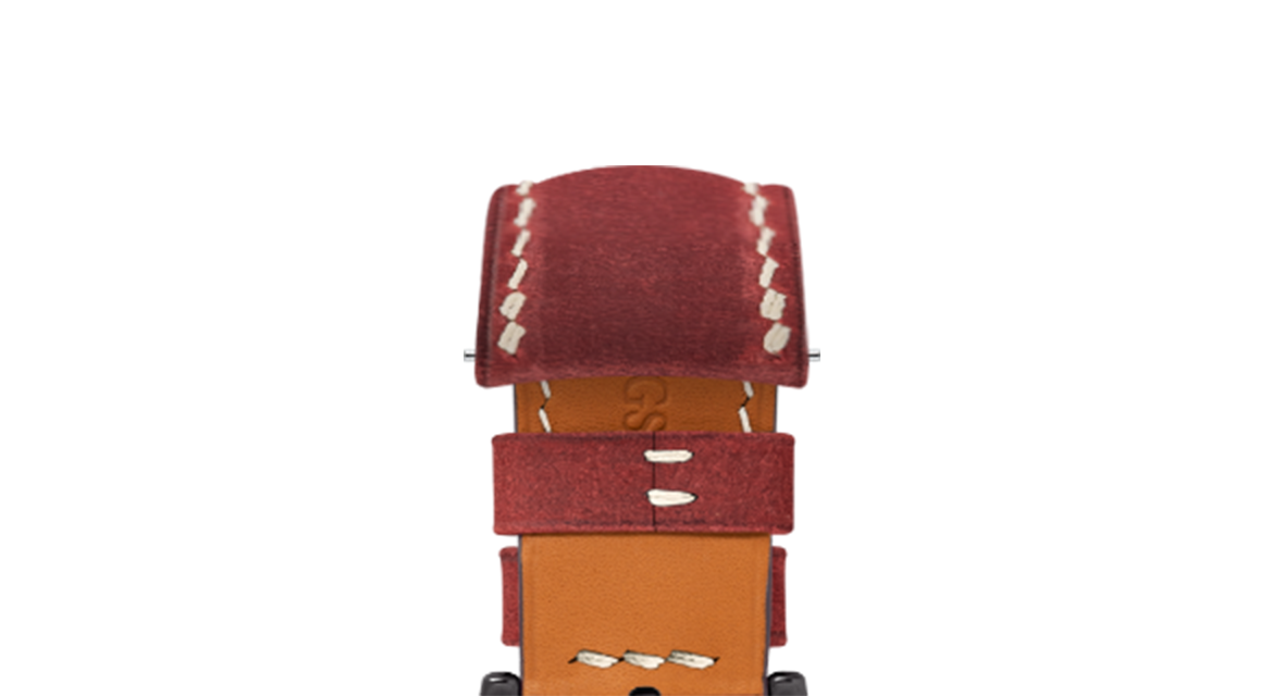 Maroon Crazy Horse Chunky Strap for Panerai - Handcrafted Leather