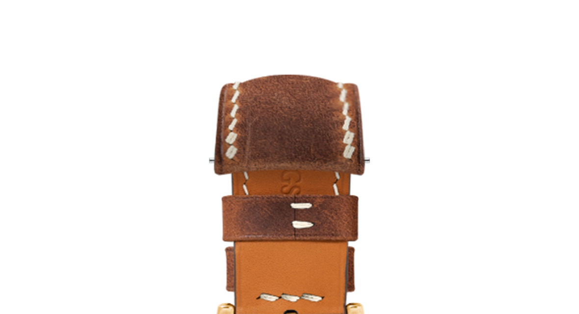 Rust Crazy Horse Chunky Strap for Panerai - Handcrafted Leather