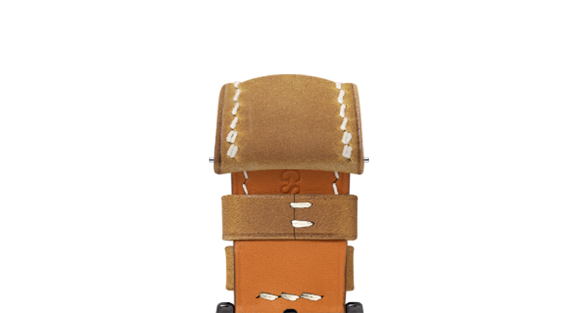 Tan Crazy Horse Chunky Strap for Panerai - Handcrafted Leather