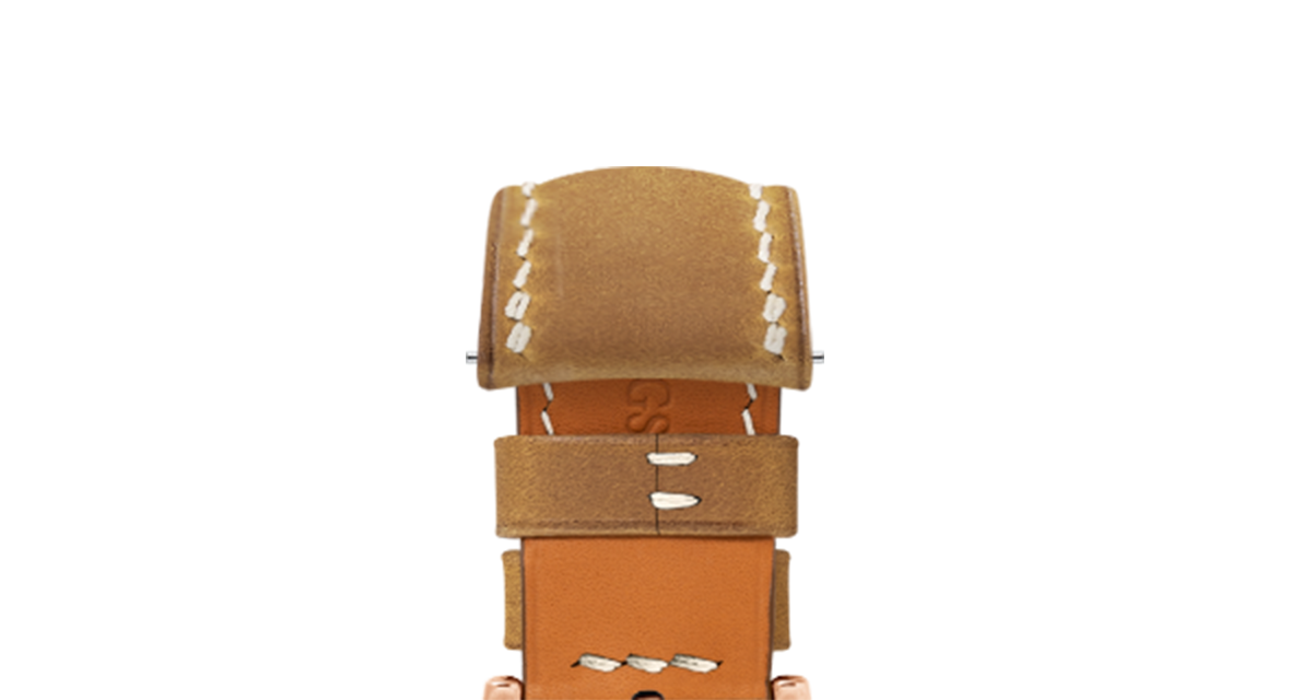 Tan Crazy Horse Chunky Strap for Panerai - Handcrafted Leather
