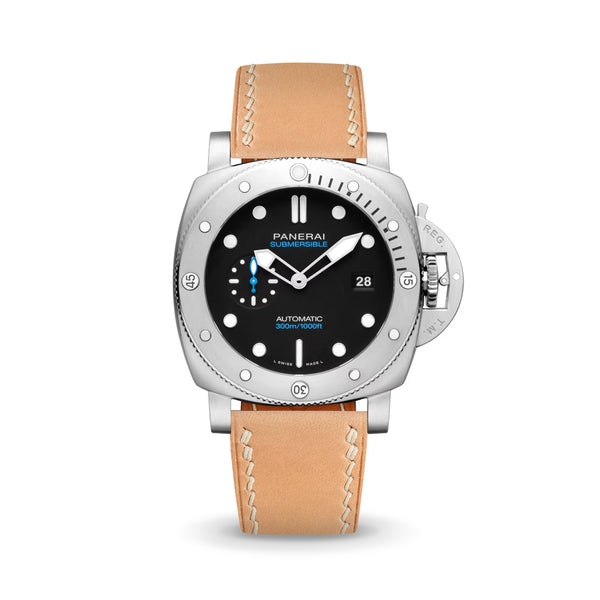 Delugs Natural Buttero Chunky Strap Handcrafted Leather Watch Strap for Panerai