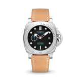 Delugs Natural Buttero Chunky Strap Handcrafted Leather Watch Strap for Panerai