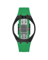 Black case, 12 o'clock, Dark Green strap