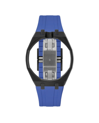 Black case, 12 o'clock, Navy strap