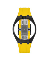 Black case, 12 o'clock, Yellow strap