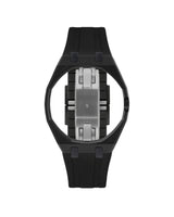 Black case, 3 o'clock, Black strap