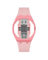 Bubblegum Pink case, 3 o'clock, Sakura Pink strap