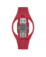 Cherry Red case, 12 o'clock, Cherry Red strap
