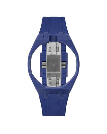 Indigo Blue case, 12 o'clock, Indigo Blue strap