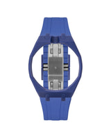 Indigo Blue case, 12 o'clock, Navy strap