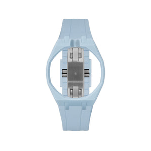 Light Blue case, 12 o'clock, Light Blue strap