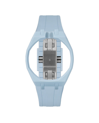 Light Blue case, 12 o'clock, Light Blue strap