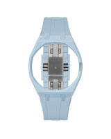 Light Blue case, 3 o'clock, Light Blue strap