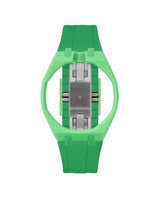 Light Green case, 12 o'clock, Dark Green strap
