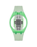 Light Green case, 12 o'clock, Lime Green strap
