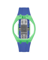 Light Green case, 12 o'clock, Navy strap