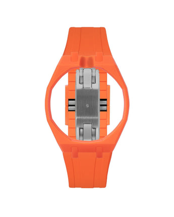 Orange case, 12 o'clock, Orange strap