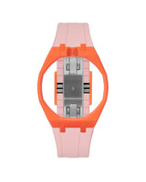 Orange case, 12 o'clock, Sakura Pink strap