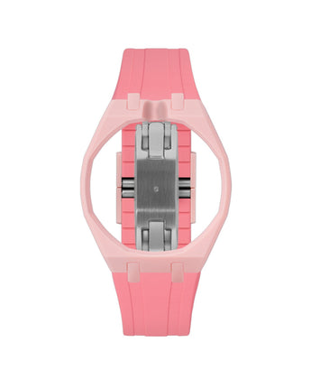 Sakura Pink case, 12 o'clock, Bubblegum Pink strap