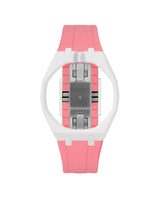 White case, 12 o'clock, Bubblegum Pink strap
