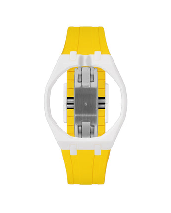 White case, 12 o'clock, Yellow strap